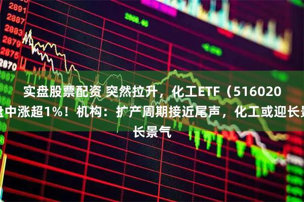 实盘股票配资 突然拉升，化工ETF（516020）盘中涨超1%！机构：扩产周期接近尾声，化工或迎长景气