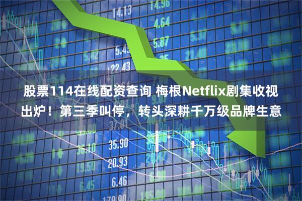 股票114在线配资查询 梅根Netflix剧集收视出炉！第三季叫停，转头深耕千万级品牌生意